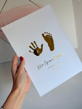 Load image into Gallery viewer, Personalised foil handprint / footprint keepsake (Copy)