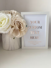 Load image into Gallery viewer, Custom quote / lyrics print