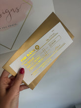 Load image into Gallery viewer, Personalised foil gift cheque