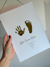 Load image into Gallery viewer, Personalised foil handprint / footprint keepsake (Copy)