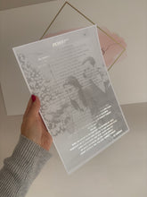 Load image into Gallery viewer, First wedding anniversary foil print keepsake