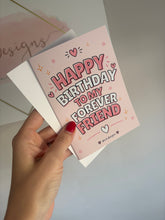 Load image into Gallery viewer, Pink Girly Bestie Cards