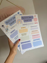 Load image into Gallery viewer, First Day in Reception Keepsake Print | Personalised School Milestone Sign | Reception Photo Prop | Back to School Gift