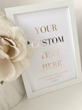 Load image into Gallery viewer, Custom quote / lyrics print