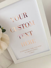 Load image into Gallery viewer, Custom quote / lyrics print