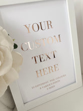 Load image into Gallery viewer, Custom quote / lyrics print