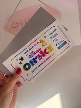 Load image into Gallery viewer, Personalised Foil Disney On Ice Voucher Ticket