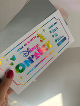 Load image into Gallery viewer, Personalised Foil Disney On Ice Voucher Ticket