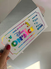 Load image into Gallery viewer, Personalised Foil Disney On Ice Voucher Ticket