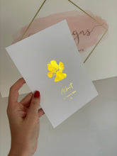 Load image into Gallery viewer, Personalised foil pet paw print keepsake