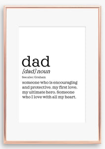 Dad Definition Print