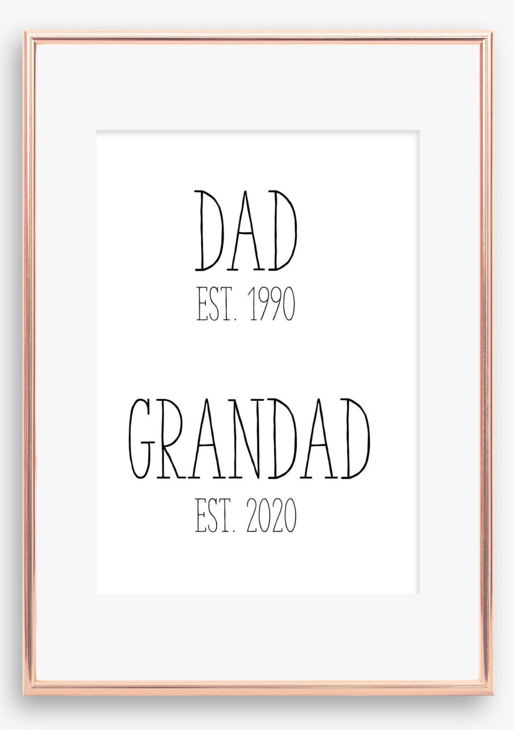 Dad to Grandad Print