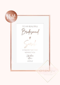 Bridesmaid Foil Print v5