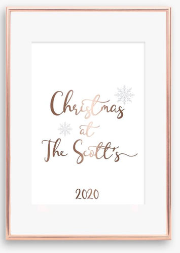Personalised Christmas Print