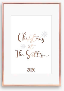 Personalised Christmas Print