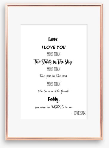 Daddy I love you more than V2