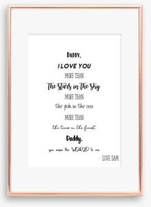 Daddy I love you more than V2