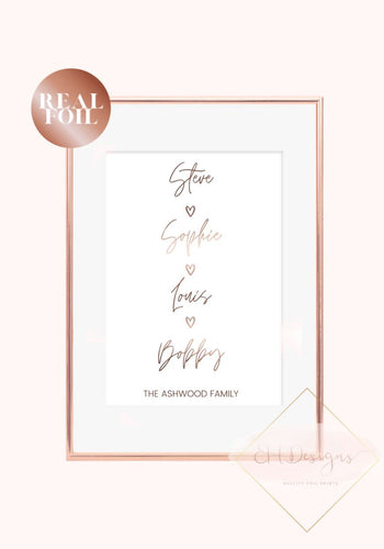 Family Heart Print