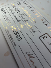 Load image into Gallery viewer, Personalised foil gift cheque