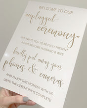 Load image into Gallery viewer, Unplugged Ceremony