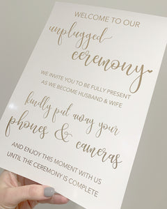 Unplugged Ceremony