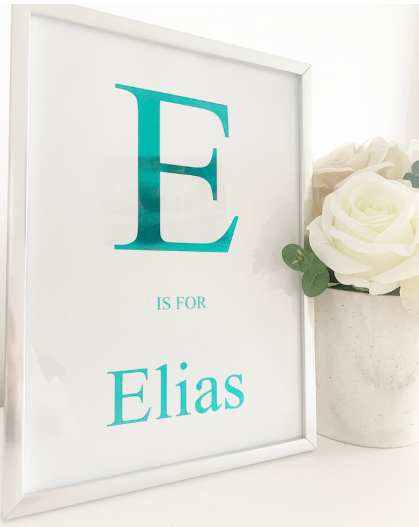 Nursery Initial Print