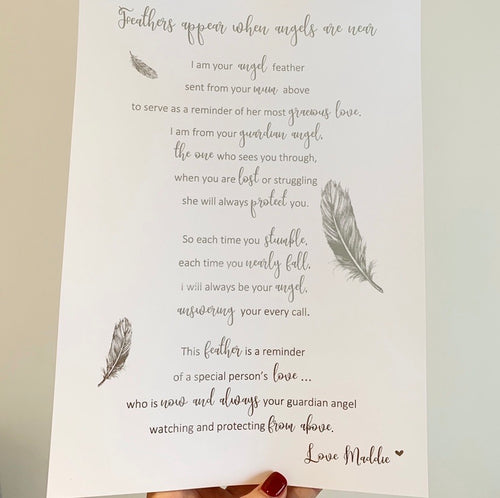 Feathers appear when Angels are near