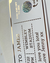 Load image into Gallery viewer, Scratch to reveal personalised voucher / ticket