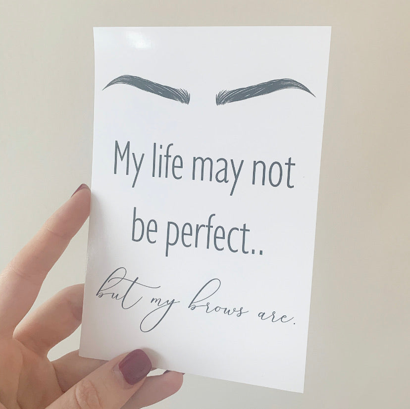 My life isn’t perfect