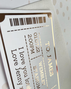 Scratch to reveal personalised voucher / ticket