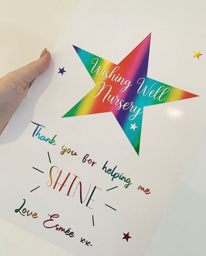 Thank you for helping me shine - Teacher Print