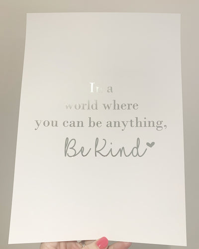 Be kind