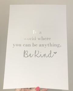 Be kind