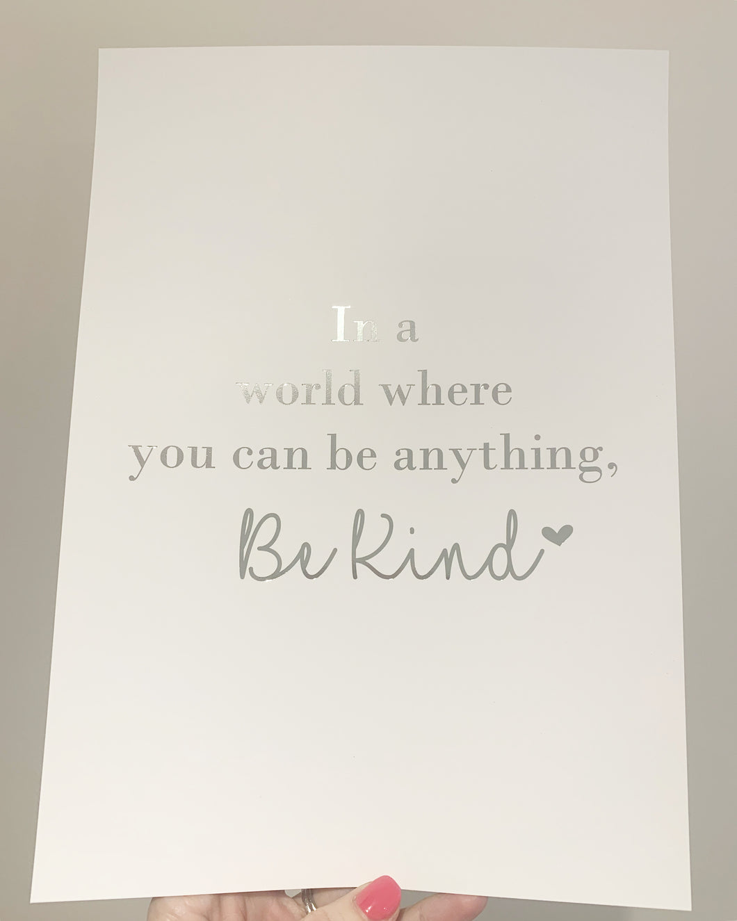 Be kind