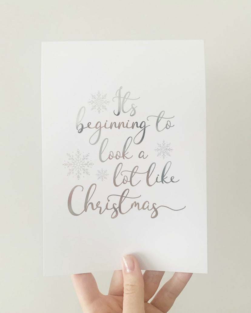 It's beginning to look a lot like christmas