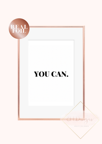 You can.