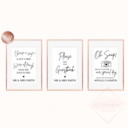 Wedding venue trio