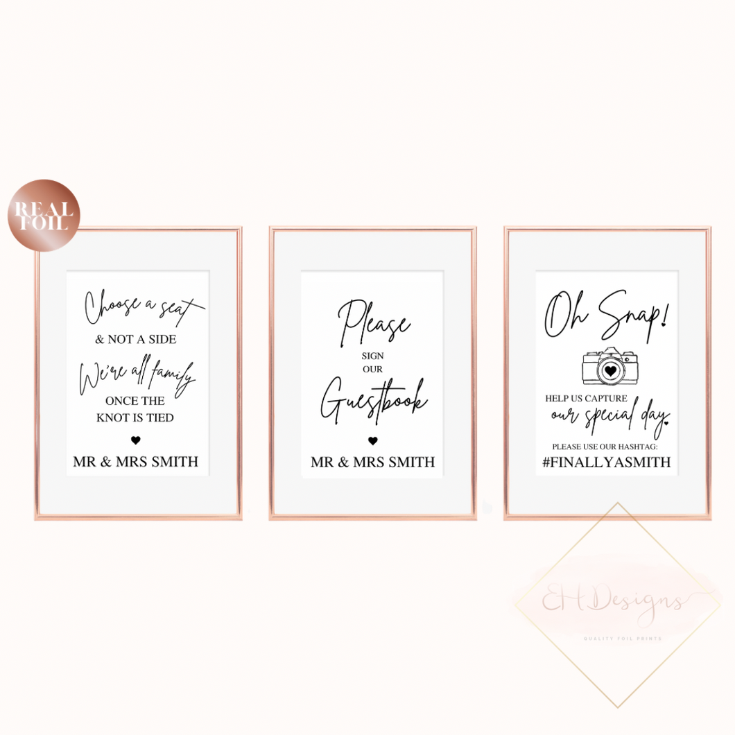 Wedding venue trio