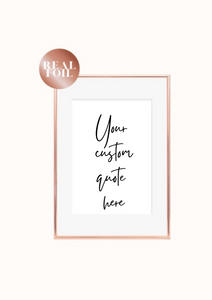 Your custom quote - Font 2
