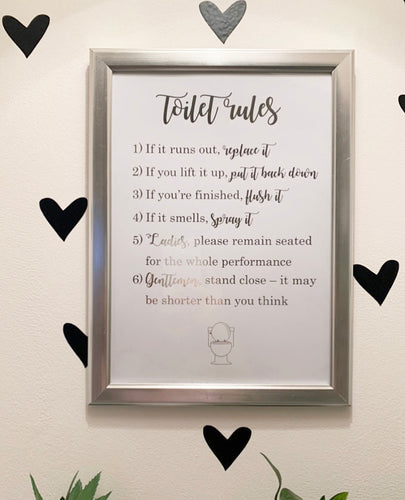Toilet Rules Print