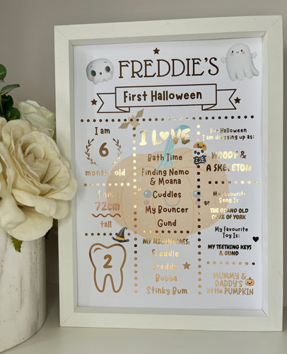 My 1st Halloween milestone print