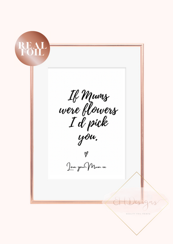 If mums were flowers