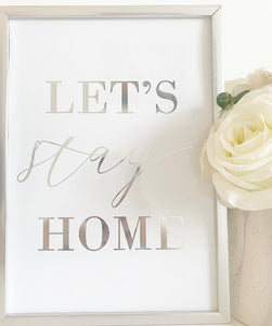 Let’s stay home