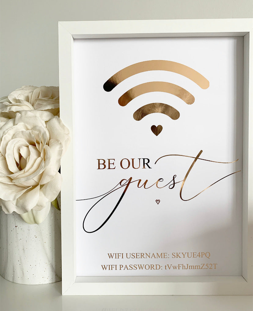 Be our Guest Wifi Print - V3