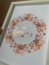 Load image into Gallery viewer, Halloween Family Wreath Print