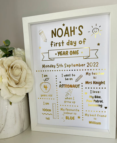 First Day Nursery School Print