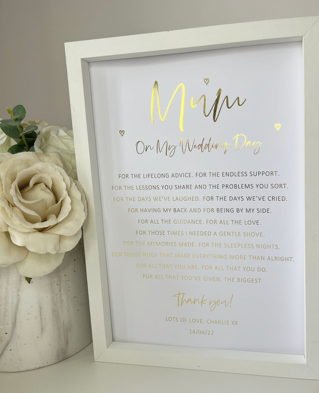 Mum | Mother of the Bride Foil Print