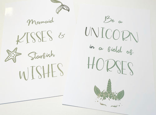 Mermaid & Unicorn Duo
