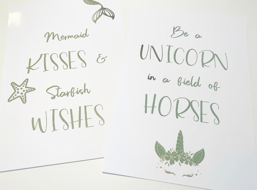 Mermaid & Unicorn Duo