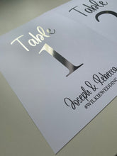 Load image into Gallery viewer, Foil Table numbers